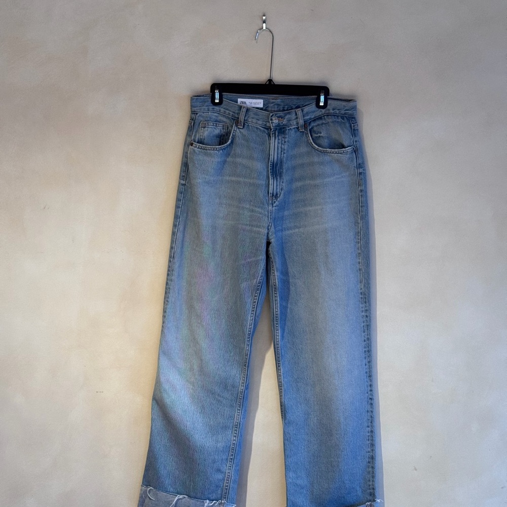 Zara High Rise Women Jeans - Light Blue